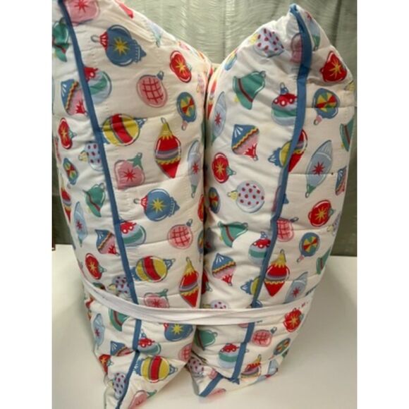 NWT 2 Cath Kidston Christmas Baubles Pastel Euro-Shams. - Picture 6 of 8